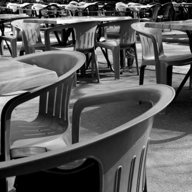 Fotografia intitulada "La terrasse abandon…" por Gabriel Cotelle, Obras de arte originais, Fotografia digital