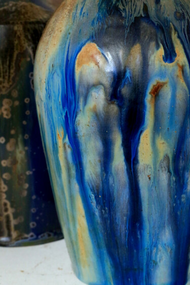 Photographie intitulée "Les pots bleus (4)" par Gabriel Cotelle, Œuvre d'art originale, Photographie numérique