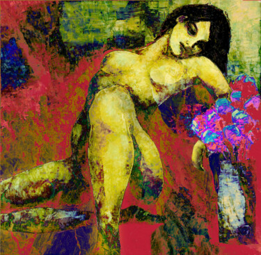 Digital Arts titled "Luxe, calme et volu…" by Gabriel Cotelle, Original Artwork, Digital Painting