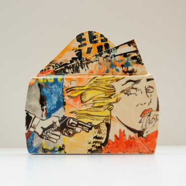 Sculpture titled "Paper jam Collectio…" by Gabriel Cristian Matei, Original Artwork, Ceramics