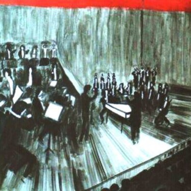 Malerei mit dem Titel "Musik" von Gabriel Koch, Original-Kunstwerk