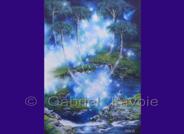 Painting titled "ASCENSION" by Gabriell, Original Artwork, Oil