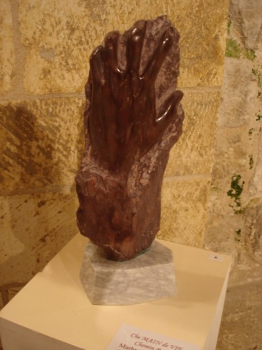 Sculpture intitulée "cheMain de vie "che…" par Gabriel Molet, Œuvre d'art originale, Pierre