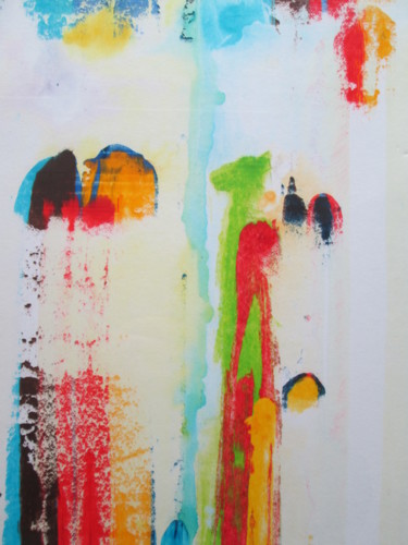 Peinture intitulée "Chant coloré (3)" par Gabriel Claude Ancenis, Œuvre d'art originale, Encre