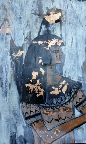 Painting titled "Egyptian Princess" by Gabriela Enso, Original Artwork, Acrylic