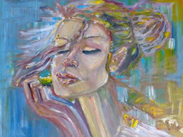 Painting titled "Serenity" by Gabriela Enso, Original Artwork, Oil