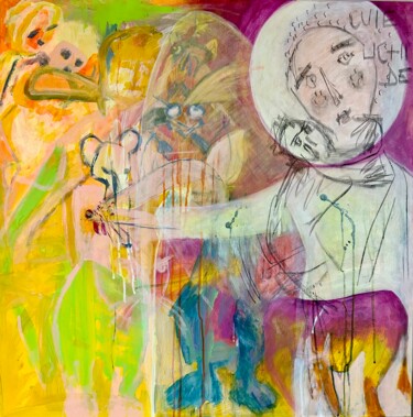 Pittura intitolato "Cuie lichide" da Gabriela Meyermann, Opera d'arte originale, Acrilico