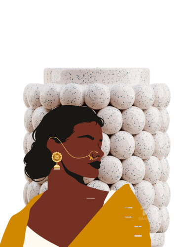 "Mulher Hinduísta 04" başlıklı Dijital Sanat Gabriela Radiante tarafından, Orijinal sanat, 2D Dijital Çalışma