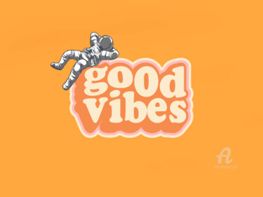 Digitale Kunst mit dem Titel "Good vibes" von Gabriela Radiante, Original-Kunstwerk, Fotomontage