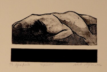 Impressões e gravuras intitulada "Crepúsculo" por Gabriela Villegas, Obras de arte originais, Água forte