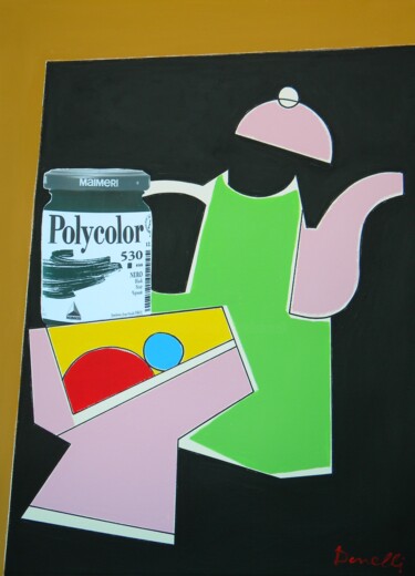Картина под названием "Pitcher, babhla tor…" - Gabriele Donelli, Подлинное произведение искусства, Акрил