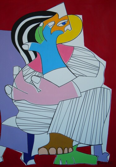 Painting titled "Awéwé dumuk" by Gabriele Donelli, Original Artwork, Acrylic