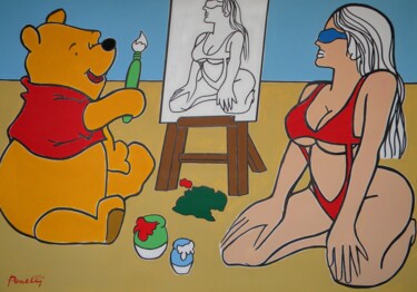 Peinture intitulée "Winnie de Pooh et l…" par Gabriele Donelli, Œuvre d'art originale, Acrylique