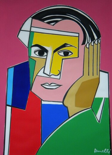 Peinture intitulée "Portrait de Pablo P…" par Gabriele Donelli, Œuvre d'art originale, Acrylique
