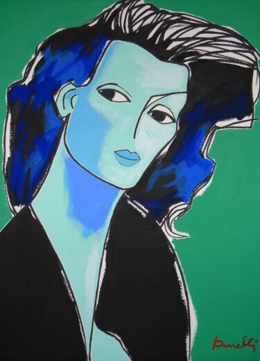 绘画 标题为“Retrato de mulher” 由Gabriele Donelli, 原创艺术品, 丙烯