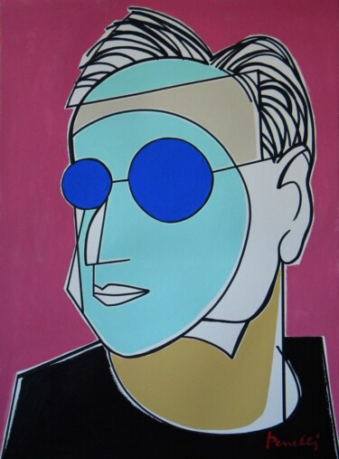 Painting titled "Portrait of Frank O…" by Gabriele Donelli, Original Artwork, Acrylic