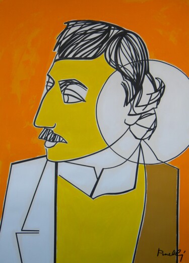 Painting titled "Paul Gauguin" by Gabriele Donelli, Original Artwork, Acrylic