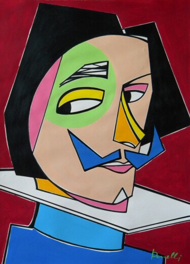 Painting titled "Diego Velàzquez" by Gabriele Donelli, Original Artwork, Acrylic