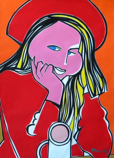 Painting titled "Catherine" by Gabriele Donelli, Original Artwork, Acrylic