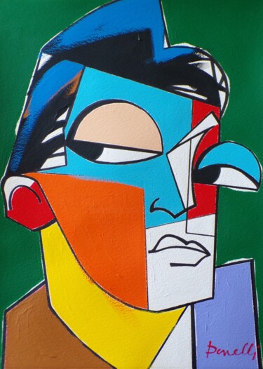 Pittura intitolato "Egon Schiele" da Gabriele Donelli, Opera d'arte originale, Acrilico
