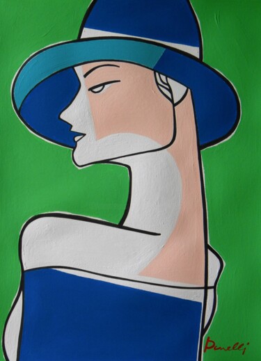 Painting titled "Jennifer" by Gabriele Donelli, Original Artwork, Acrylic