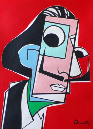 Painting titled "Salvador Dalì" by Gabriele Donelli, Original Artwork, Acrylic