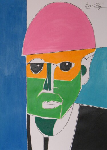 Painting titled "Portrait de Paul Kl…" by Gabriele Donelli, Original Artwork, Acrylic