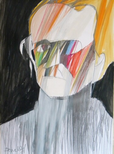 绘画 标题为“Portrait de Edgar A…” 由Gabriele Donelli, 原创艺术品, 粉彩