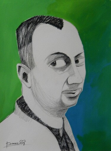 Malerei mit dem Titel "Portrait of Jorg Jm…" von Gabriele Donelli, Original-Kunstwerk, Bleistift
