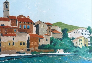 Pittura intitolato "Hus i Clusane" da Gabriele Donelli, Opera d'arte originale, Olio