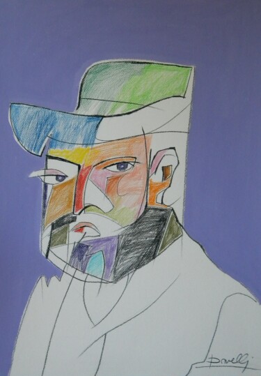 "Potret Paul Cézanne" başlıklı Tablo Gabriele Donelli tarafından, Orijinal sanat, Pastel