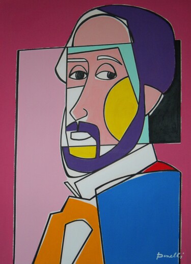 Peinture intitulée "Portrait de Edgar D…" par Gabriele Donelli, Œuvre d'art originale, Acrylique
