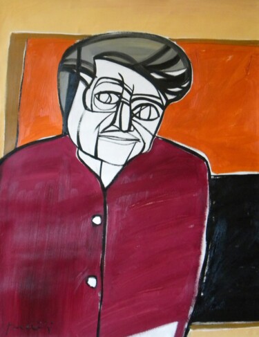 Peinture intitulée "Portrait of Alberto…" par Gabriele Donelli, Œuvre d'art originale, Huile