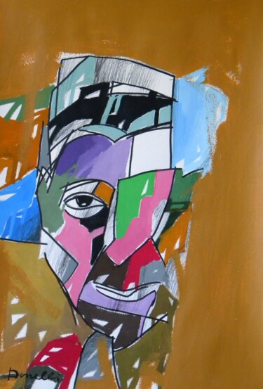 Painting titled "Portrait  de Giorgi…" by Gabriele Donelli, Original Artwork, Acrylic