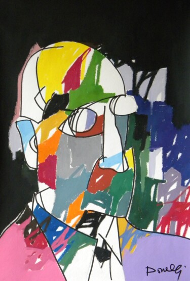 Malerei mit dem Titel "Retrato de Piet Mon…" von Gabriele Donelli, Original-Kunstwerk, Acryl