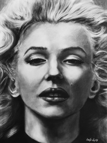 Картина под названием "Marilyn" - Gabriele Ionfrida, Подлинное произведение искусства, Пастель