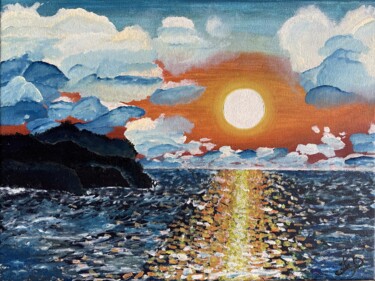 Pittura intitolato "Essere mare" da Gabriele Provana, Opera d'arte originale, Olio