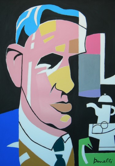 Peinture intitulée "Portrait of Giorgio…" par Gabriele Donelli, Œuvre d'art originale, Acrylique