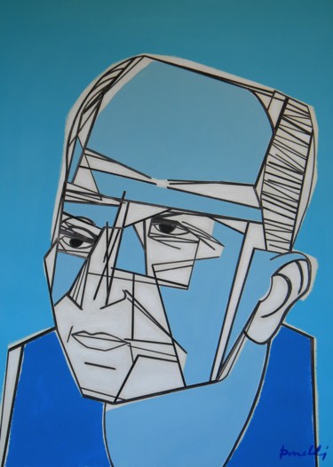 Malerei mit dem Titel "Portrait of Jackson…" von Gabriele Donelli, Original-Kunstwerk, Acryl