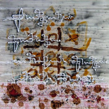 Pittura intitolato "Lettere (confronti…" da Guerra Delle Fragole, Opera d'arte originale