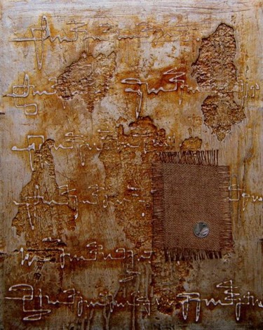 Pittura intitolato "Lettere (Miseria e…" da Guerra Delle Fragole, Opera d'arte originale