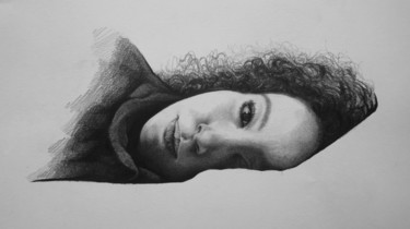 Drawing titled "Portrait" by Gabriele Plastina, Original Artwork, Graphite