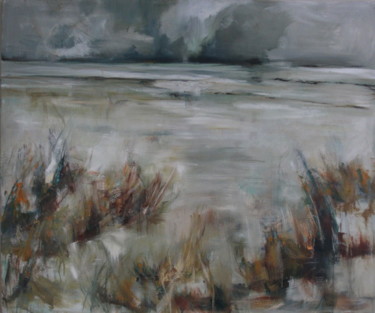 Painting titled "gk-storm-on-the-hor…" by Gabriel Knollys, Original Artwork, Oil