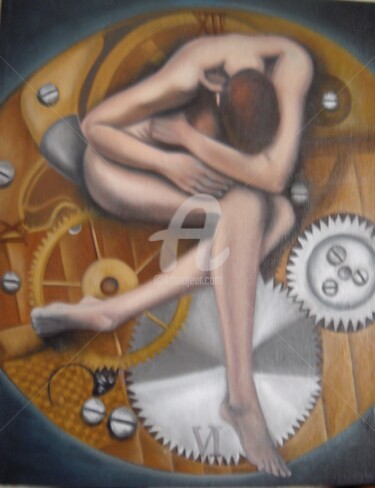 Peinture intitulée "tempo-50x60-olio-su…" par Gabriella Grillo, Œuvre d'art originale, Huile