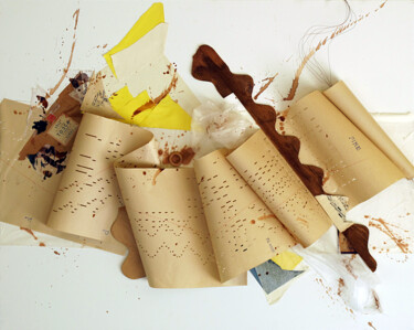 Collagen mit dem Titel "Andante mosso" von Gabriella Porpora, Original-Kunstwerk, Collagen