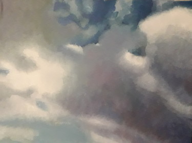 Pittura intitolato "Nuvole" da Gabriella Lupo, Opera d'arte originale, Olio