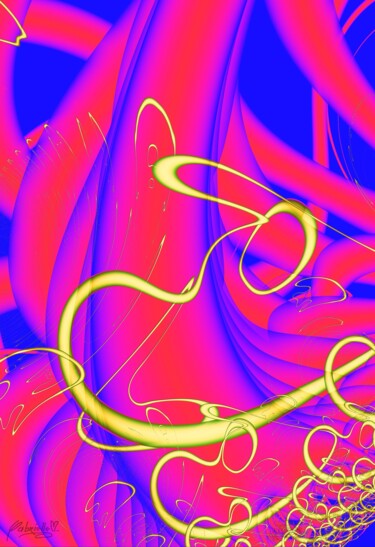 Arte digitale intitolato "De worm der vergank…" da Gabrielle Marie, Opera d'arte originale, Lavoro digitale 2D
