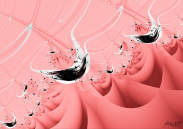 Digital Arts titled "Sailing on a pink s…" by Gabrielle Marie, Original Artwork, 2D Digital Work