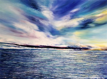 Malerei mit dem Titel "El Viaje del Mar" von Gabrielle Ange, Original-Kunstwerk, Öl