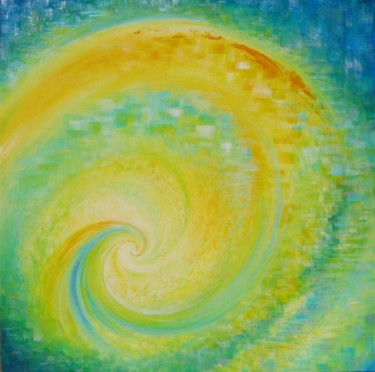 Peinture intitulée "Spring Spiral" par Gabrielle Artjoy, Œuvre d'art originale